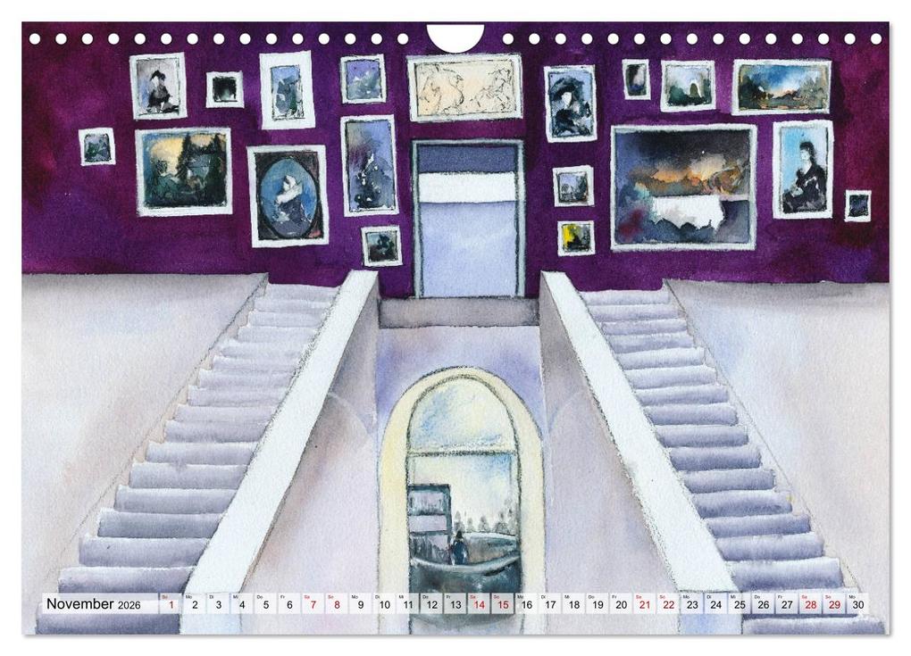Weitere Ansicht: Frankfurt in Aquarell (Wandkalender 2026 DIN A4 quer), CALVENDO Monatskalender | Jitka Krause, Calvendo