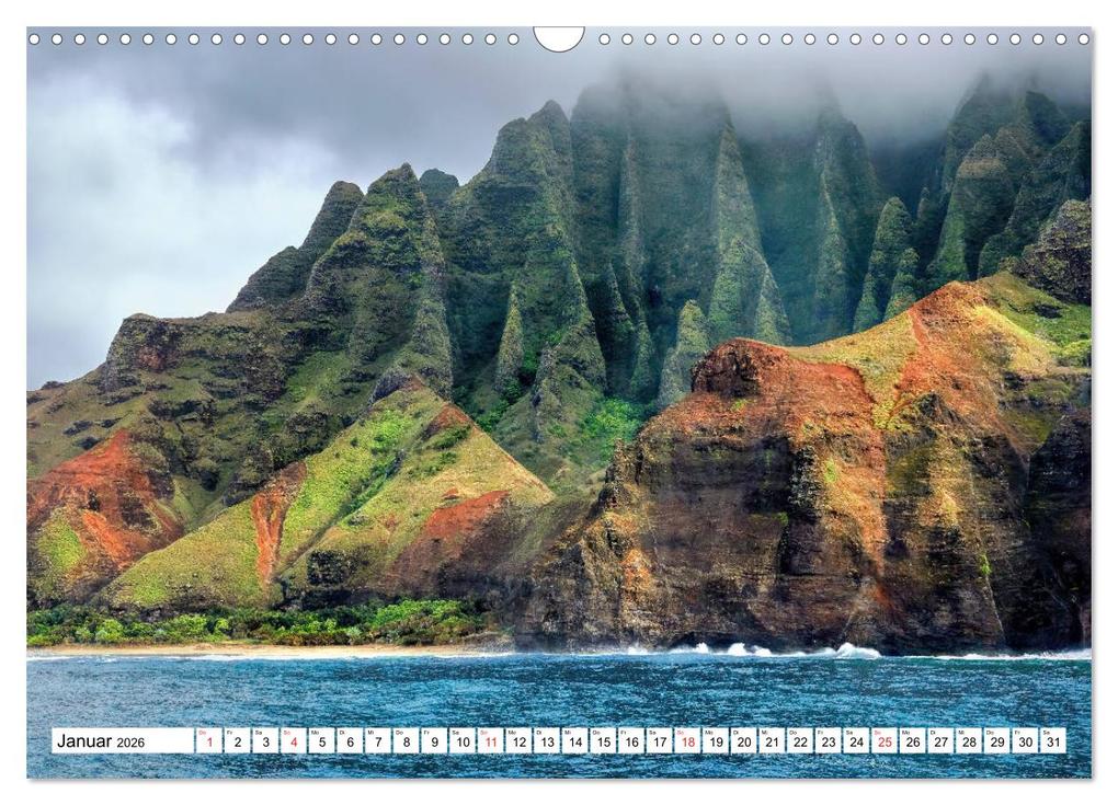 Weitere Ansicht: Hawaii - Vulkan- und Inselparadies im Pazifik (Wandkalender 2026 DIN A3 quer), CALVENDO Monatskalender | Sandra Schänzer, Calvendo