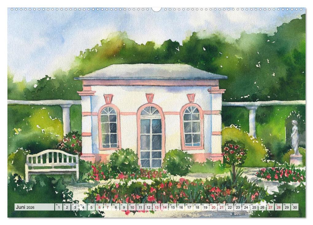 Weitere Ansicht: Frankfurt in Aquarell (Wandkalender 2026 DIN A2 quer), CALVENDO Monatskalender | Jitka Krause, Calvendo