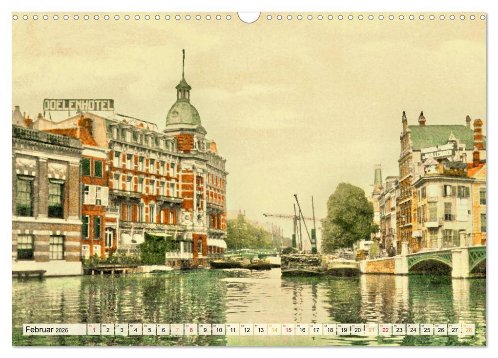 Weitere Ansicht: Amsterdam um 1900 (Wandkalender 2026 DIN A3 quer), CALVENDO Monatskalender | Jens Siebert, Calvendo