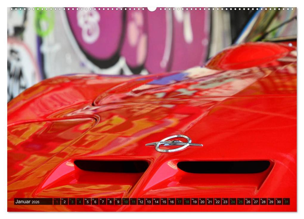 Weitere Ansicht: Opel GT 1900 AL Eine deutsche Sportwagenlegende (Wandkalender 2026 DIN A2 quer), CALVENDO Monatskalender | Ingo Laue, Calvendo