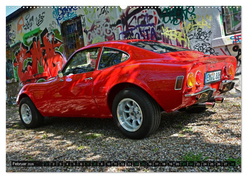 Weitere Ansicht: Opel GT 1900 AL Eine deutsche Sportwagenlegende (Wandkalender 2026 DIN A2 quer), CALVENDO Monatskalender | Ingo Laue, Calvendo