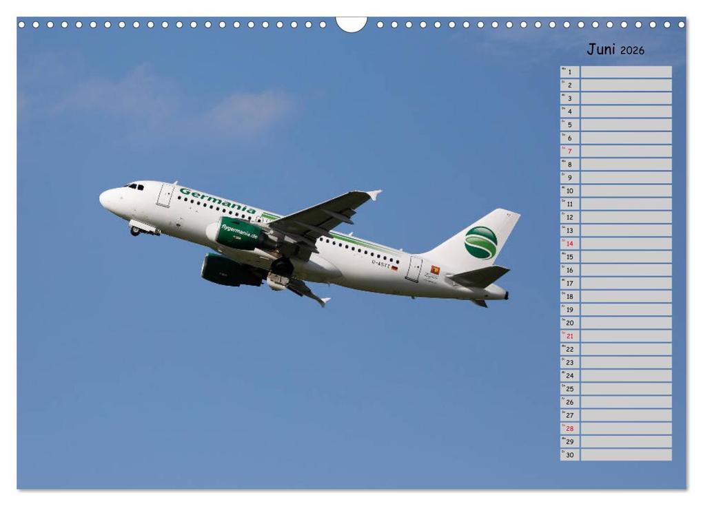 Weitere Ansicht: Flugzeuge - Starts und Landeanflüge Geburtstagsplaner (Wandkalender 2026 DIN A3 quer), CALVENDO Monatskalender | Frank Gayde, Calvendo