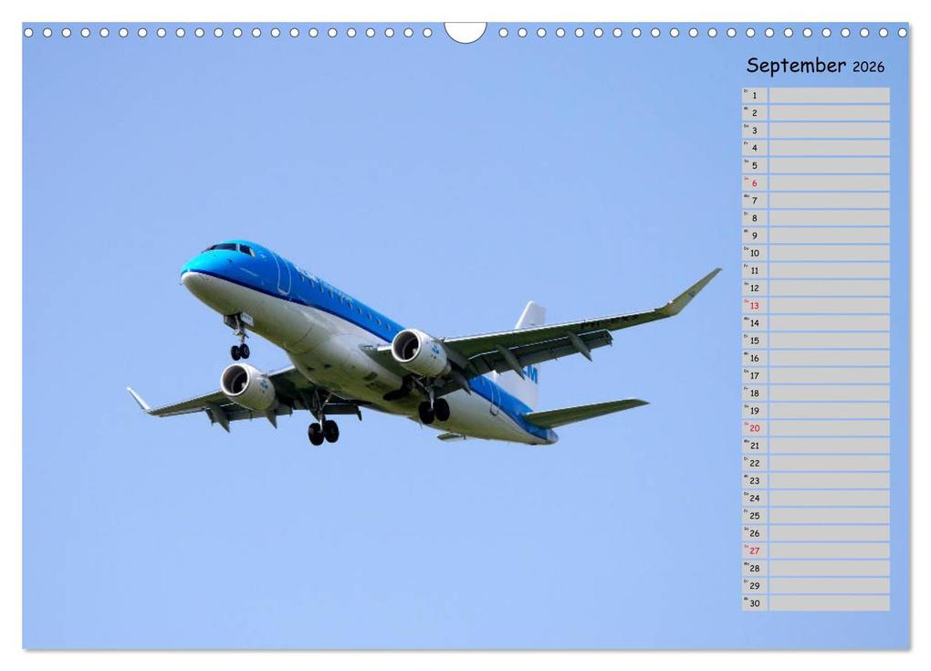 Weitere Ansicht: Flugzeuge - Starts und Landeanflüge Geburtstagsplaner (Wandkalender 2026 DIN A3 quer), CALVENDO Monatskalender | Frank Gayde, Calvendo