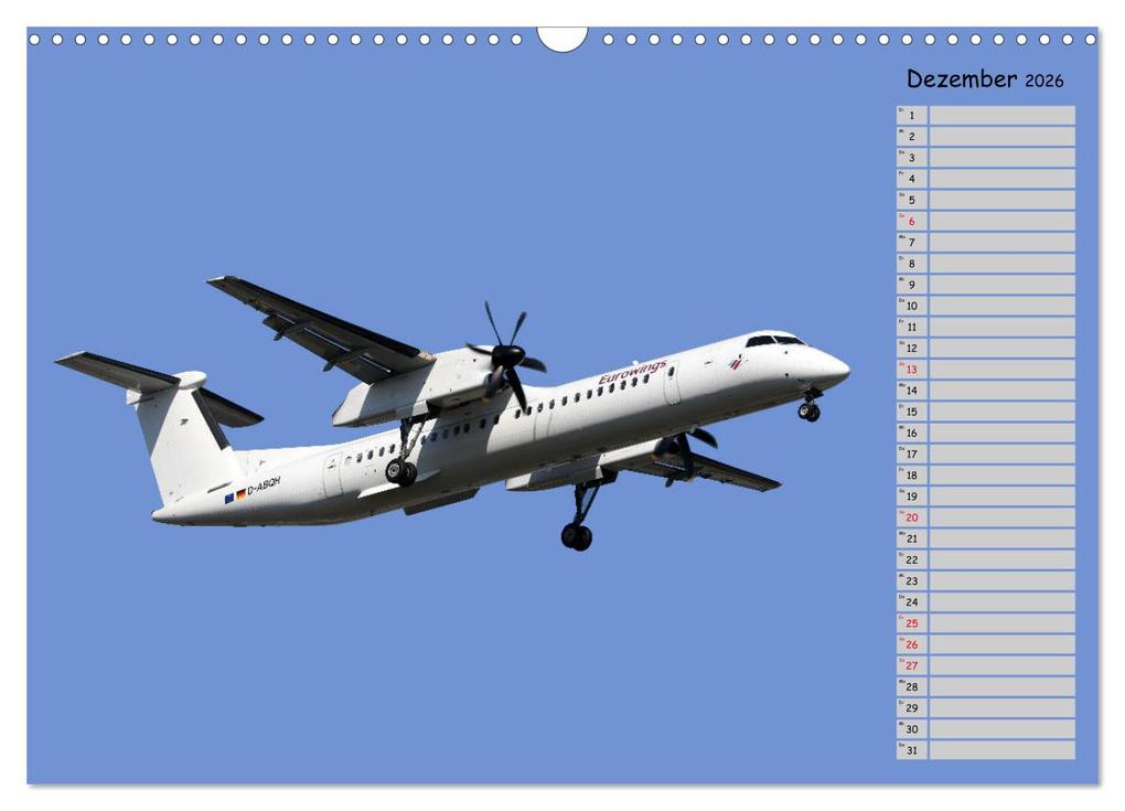 Weitere Ansicht: Flugzeuge - Starts und Landeanflüge Geburtstagsplaner (Wandkalender 2026 DIN A3 quer), CALVENDO Monatskalender | Frank Gayde, Calvendo