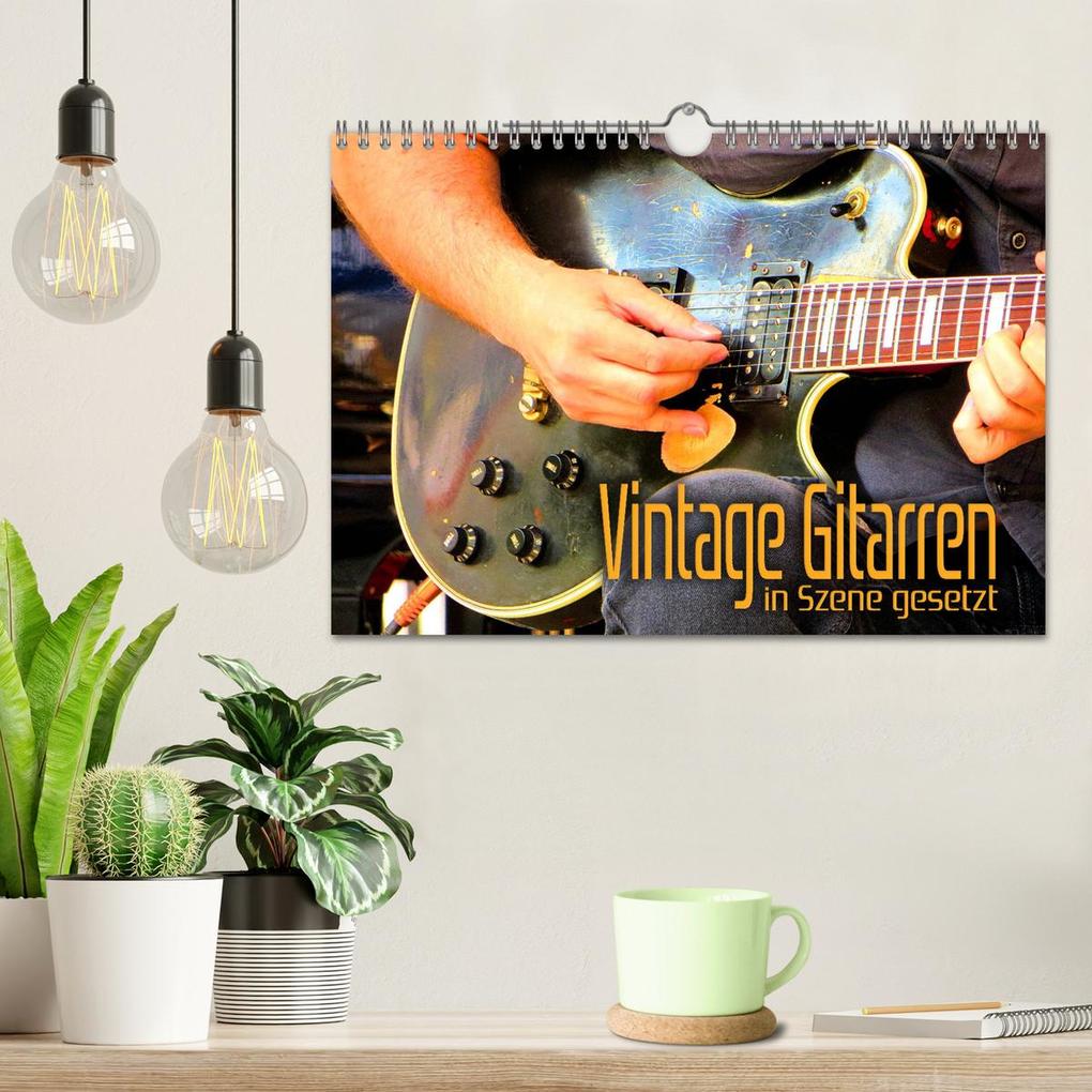 Weitere Ansicht: Vintage Gitarren in Szene gesetzt (Wandkalender 2026 DIN A4 quer), CALVENDO Monatskalender | Renate Bleicher, Calvendo