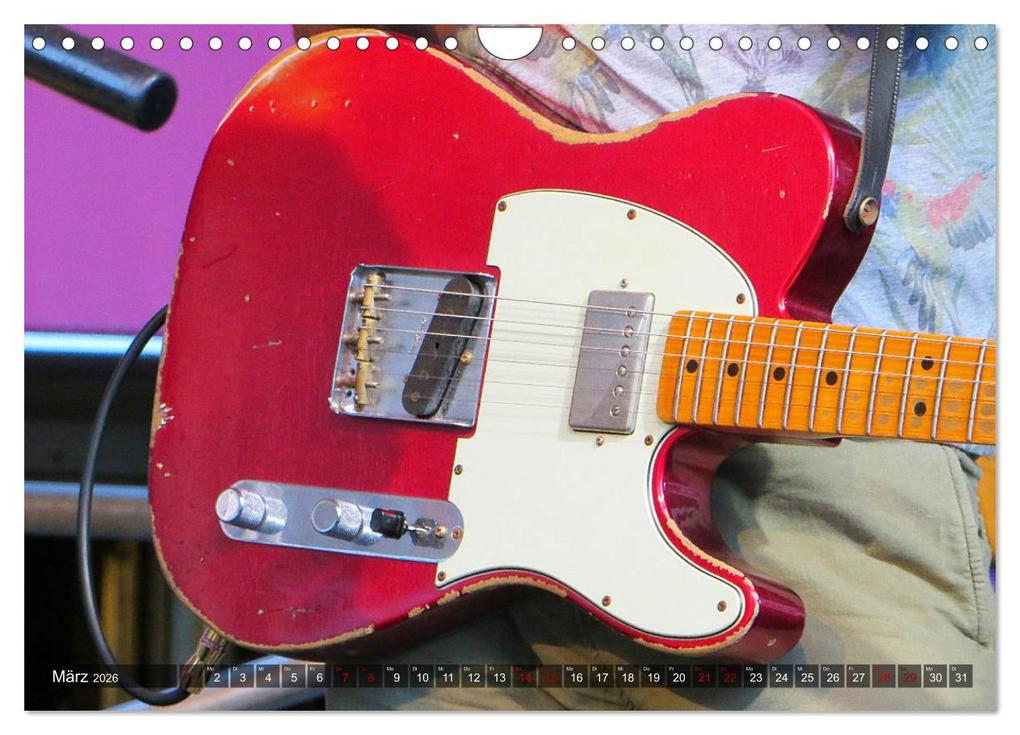 Weitere Ansicht: Vintage Gitarren in Szene gesetzt (Wandkalender 2026 DIN A4 quer), CALVENDO Monatskalender | Renate Bleicher, Calvendo
