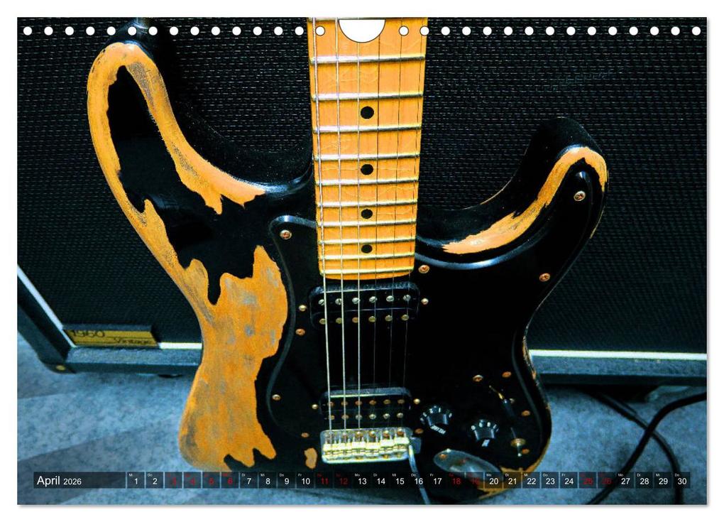 Weitere Ansicht: Vintage Gitarren in Szene gesetzt (Wandkalender 2026 DIN A4 quer), CALVENDO Monatskalender | Renate Bleicher, Calvendo