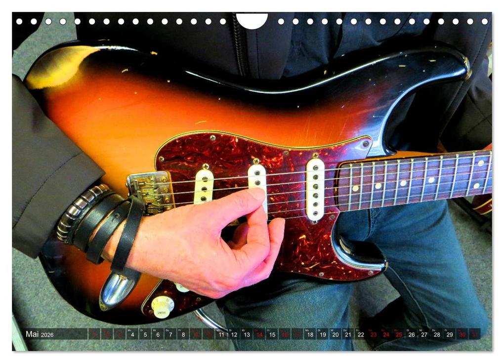 Weitere Ansicht: Vintage Gitarren in Szene gesetzt (Wandkalender 2026 DIN A4 quer), CALVENDO Monatskalender | Renate Bleicher, Calvendo
