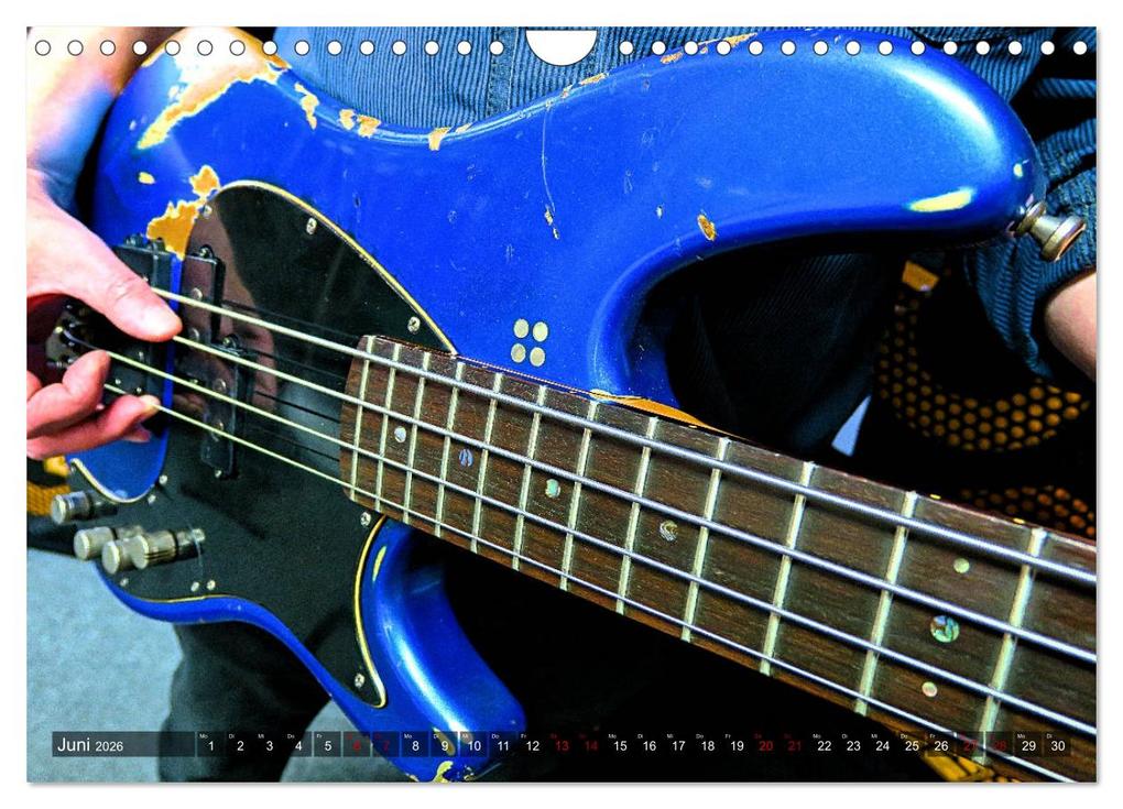 Weitere Ansicht: Vintage Gitarren in Szene gesetzt (Wandkalender 2026 DIN A4 quer), CALVENDO Monatskalender | Renate Bleicher, Calvendo