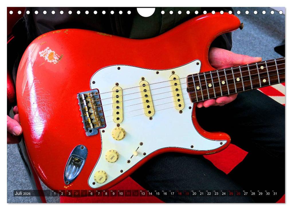 Weitere Ansicht: Vintage Gitarren in Szene gesetzt (Wandkalender 2026 DIN A4 quer), CALVENDO Monatskalender | Renate Bleicher, Calvendo