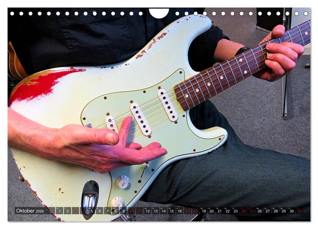Weitere Ansicht: Vintage Gitarren in Szene gesetzt (Wandkalender 2026 DIN A4 quer), CALVENDO Monatskalender | Renate Bleicher, Calvendo