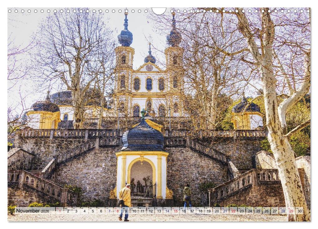 Weitere Ansicht: Würzburg und Veitshöchheim - romantische Rokoko Städte am Main (Wandkalender 2026 DIN A3 quer), CALVENDO Monatskalender | Calvendo, Brigitte Dürr