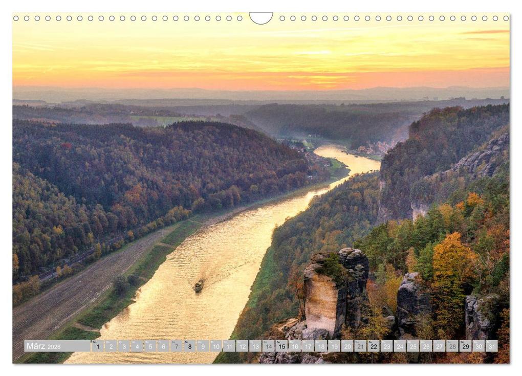 Weitere Ansicht: SÄCHSISCHE SCHWEIZ - Märchenland an der Elbe (Wandkalender 2026 DIN A3 quer), CALVENDO Monatskalender | Calvendo, Mario Weigt
