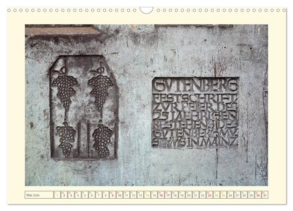 Weitere Ansicht: Mainz im Detail - Ungewöhnliche Stadtansichten (Wandkalender 2026 DIN A3 quer), CALVENDO Monatskalender | Calvendo, DieReiseEule, DieReiseEule DieReiseEule