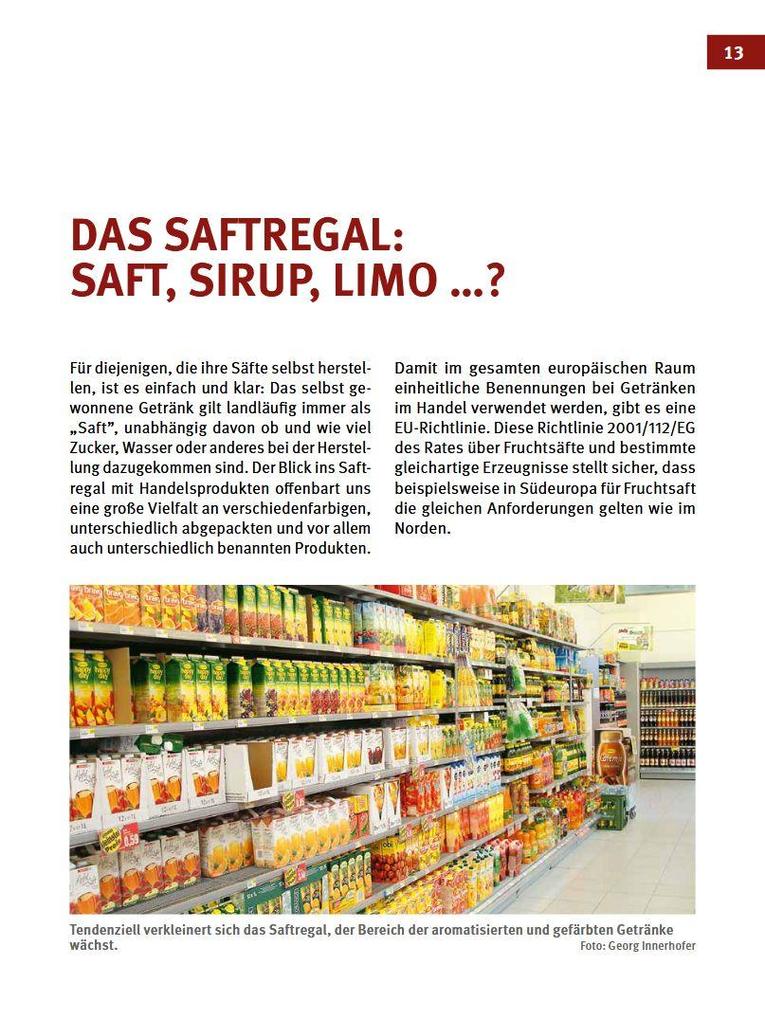 Weitere Ansicht: Obstsäfte, Sirup & Nektar | Georg Innerhofer