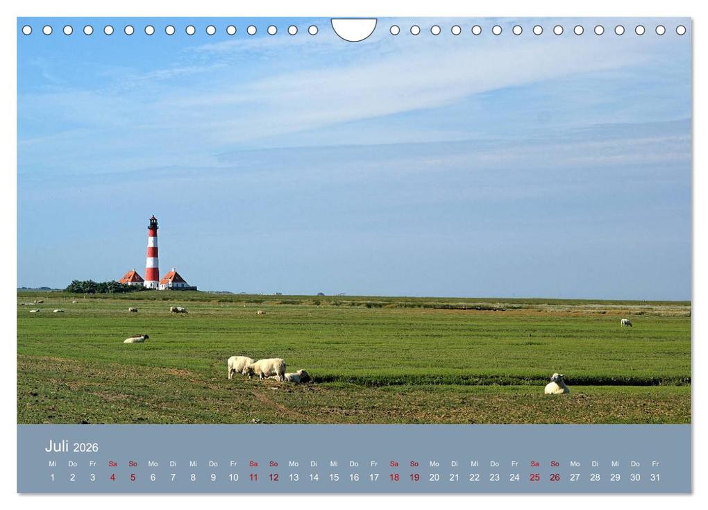 Weitere Ansicht: Westerhever (Wandkalender 2026 DIN A4 quer), CALVENDO Monatskalender | Martina Fornal, Calvendo