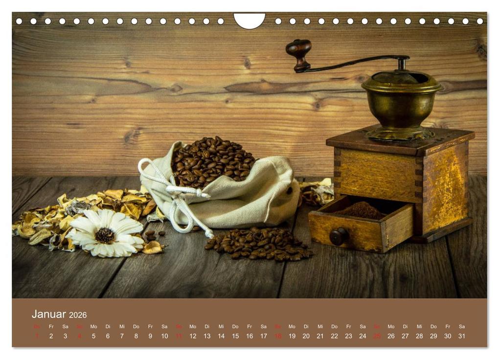 Weitere Ansicht: I Love Coffee - Dein Kaffeekalender für Geniesser des schwarzen Goldes (Wandkalender 2026 DIN A4 quer), CALVENDO Monatskalender | Stefan Widerstein - SteWi.info, Calvendo
