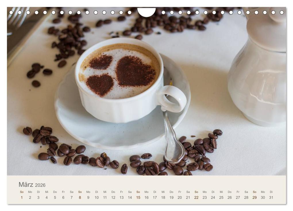 Weitere Ansicht: I Love Coffee - Dein Kaffeekalender für Geniesser des schwarzen Goldes (Wandkalender 2026 DIN A4 quer), CALVENDO Monatskalender | Stefan Widerstein - SteWi.info, Calvendo