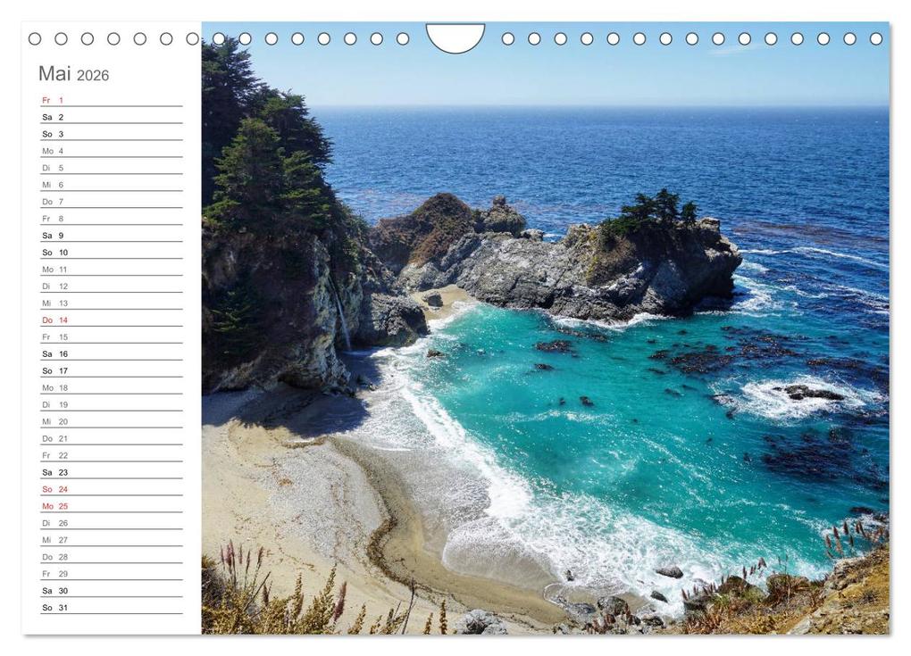 Weitere Ansicht: Kalifornien - wunderschöne Westküste (Wandkalender 2026 DIN A4 quer), CALVENDO Monatskalender | Franziska Hoppe, Calvendo