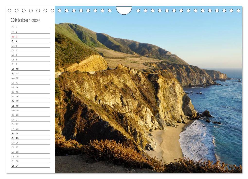 Weitere Ansicht: Kalifornien - wunderschöne Westküste (Wandkalender 2026 DIN A4 quer), CALVENDO Monatskalender | Franziska Hoppe, Calvendo