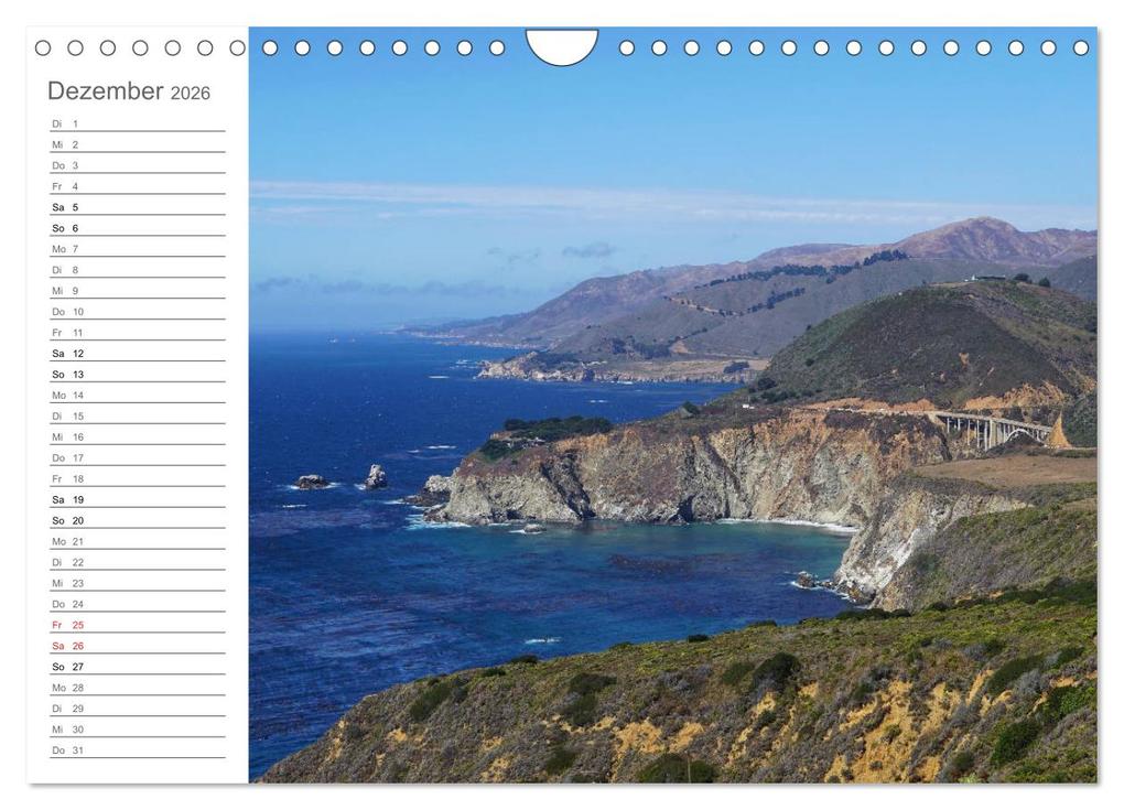 Weitere Ansicht: Kalifornien - wunderschöne Westküste (Wandkalender 2026 DIN A4 quer), CALVENDO Monatskalender | Franziska Hoppe, Calvendo
