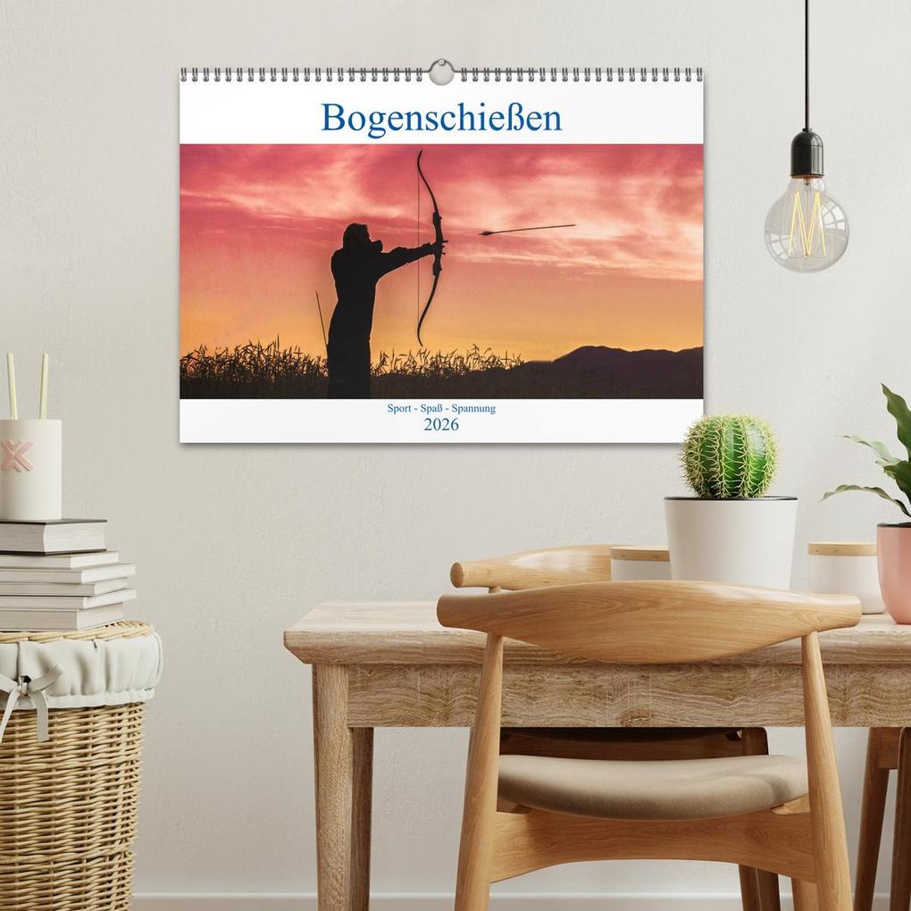 Weitere Ansicht: Bogenschießen. Sport - Spaß - Spannung (Wandkalender 2026 DIN A3 quer), CALVENDO Monatskalender | Boris Robert, Calvendo