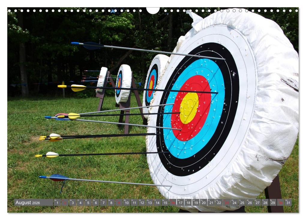 Weitere Ansicht: Bogenschießen. Sport - Spaß - Spannung (Wandkalender 2026 DIN A3 quer), CALVENDO Monatskalender | Boris Robert, Calvendo