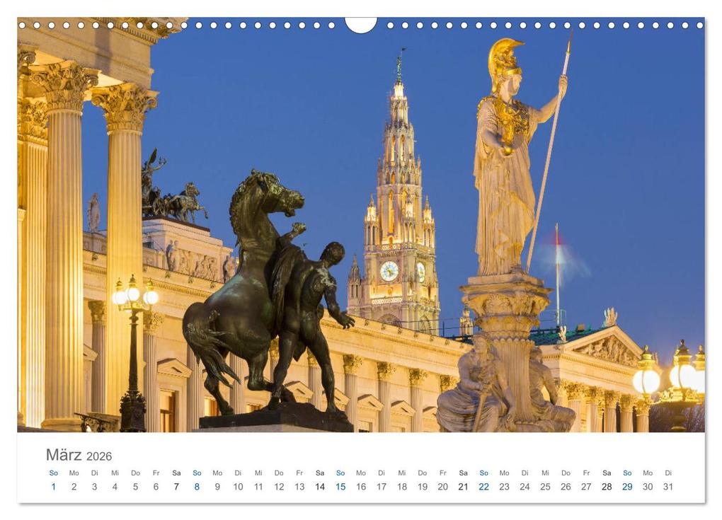 Weitere Ansicht: Traumhaftes Wien 2026 (Wandkalender 2026 DIN A3 quer), CALVENDO Monatskalender | Rainer Mirau, Calvendo