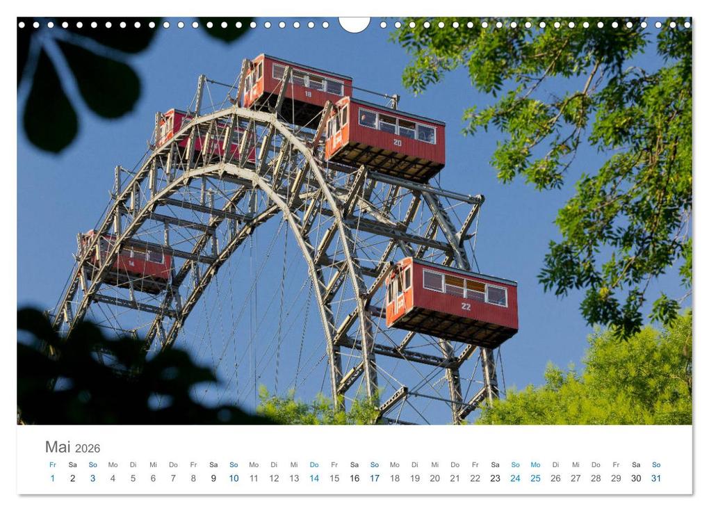 Weitere Ansicht: Traumhaftes Wien 2026 (Wandkalender 2026 DIN A3 quer), CALVENDO Monatskalender | Rainer Mirau, Calvendo