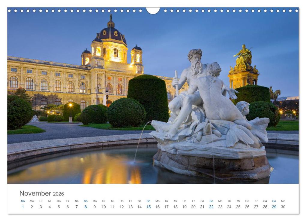 Weitere Ansicht: Traumhaftes Wien 2026 (Wandkalender 2026 DIN A3 quer), CALVENDO Monatskalender | Rainer Mirau, Calvendo