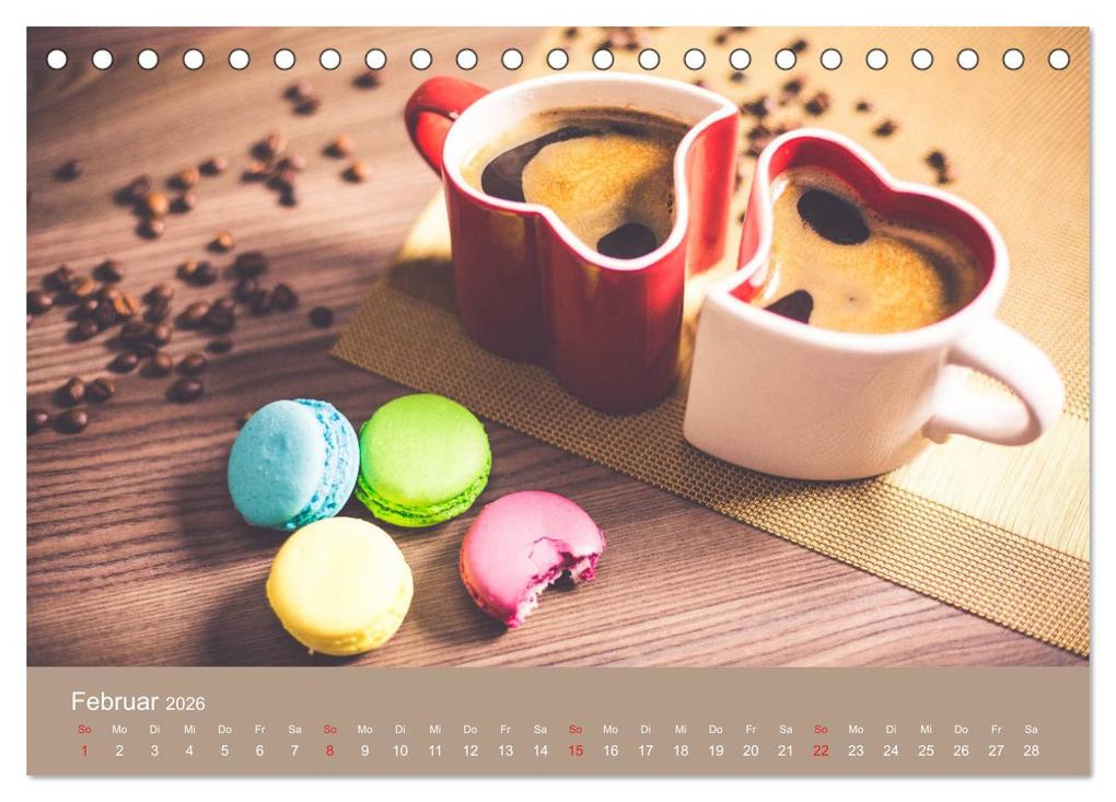 Weitere Ansicht: I Love Coffee - Dein Kaffeekalender für Geniesser des schwarzen Goldes (Tischkalender 2026 DIN A5 quer), CALVENDO Monatskalender | Stefan Widerstein - SteWi.info, Calvendo