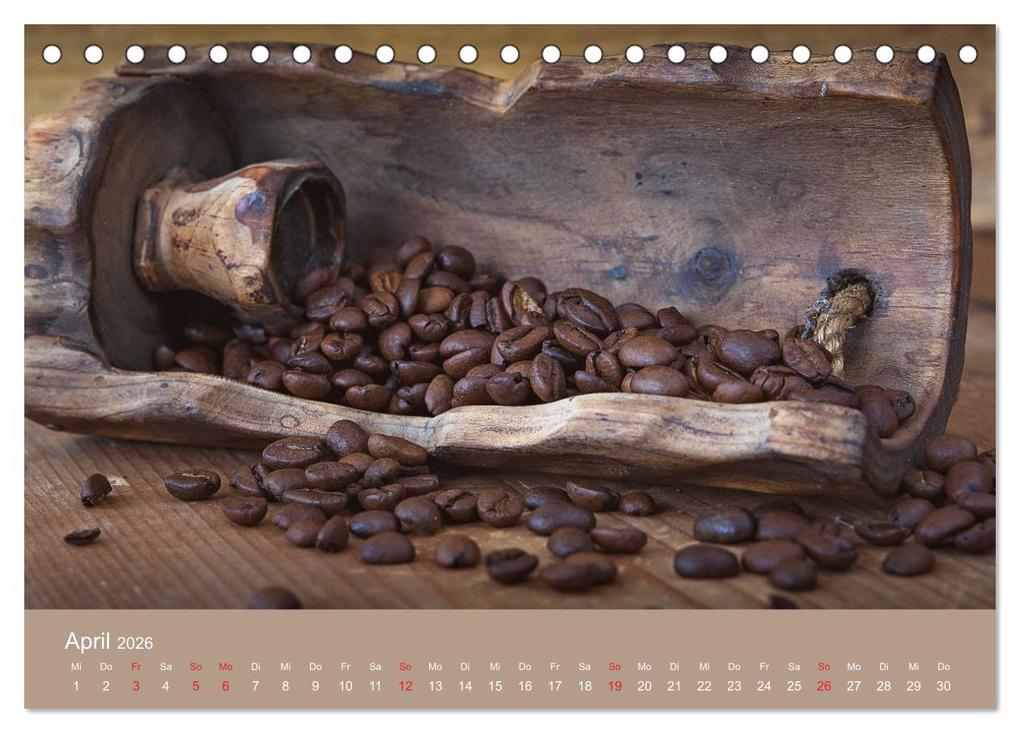 Weitere Ansicht: I Love Coffee - Dein Kaffeekalender für Geniesser des schwarzen Goldes (Tischkalender 2026 DIN A5 quer), CALVENDO Monatskalender | Stefan Widerstein - SteWi.info, Calvendo
