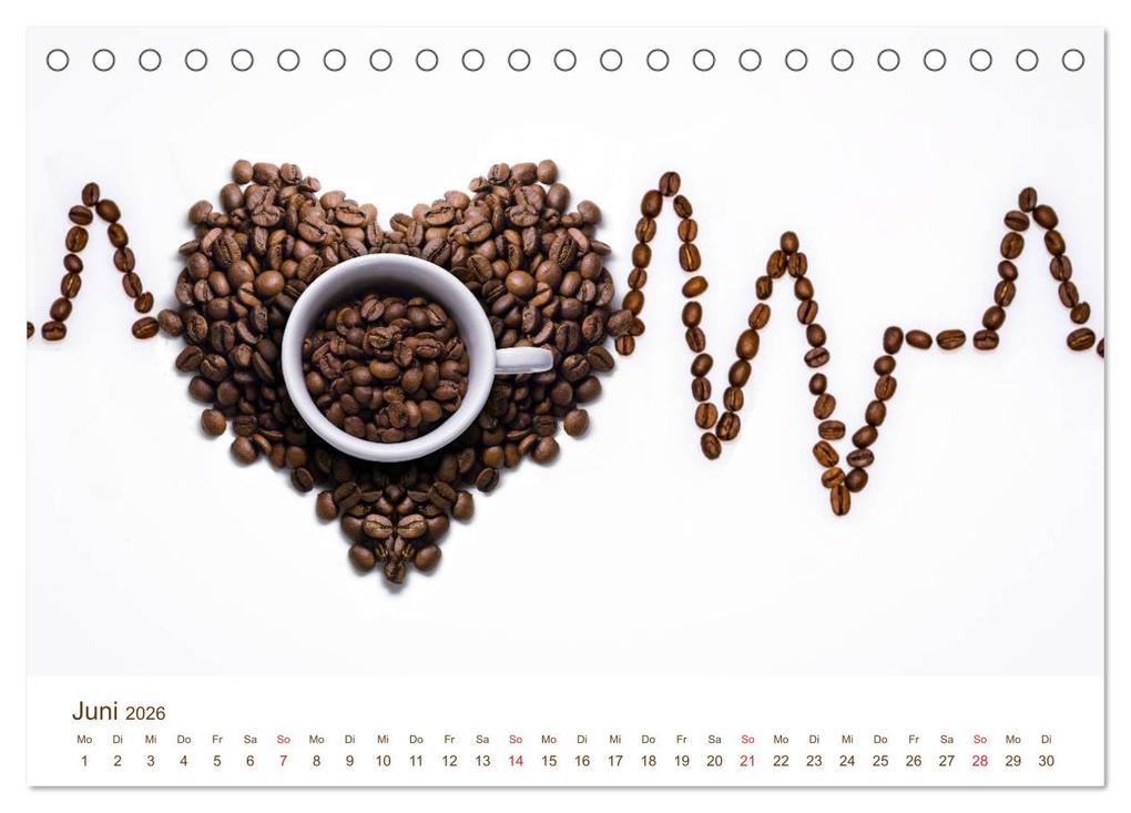 Weitere Ansicht: I Love Coffee - Dein Kaffeekalender für Geniesser des schwarzen Goldes (Tischkalender 2026 DIN A5 quer), CALVENDO Monatskalender | Stefan Widerstein - SteWi.info, Calvendo