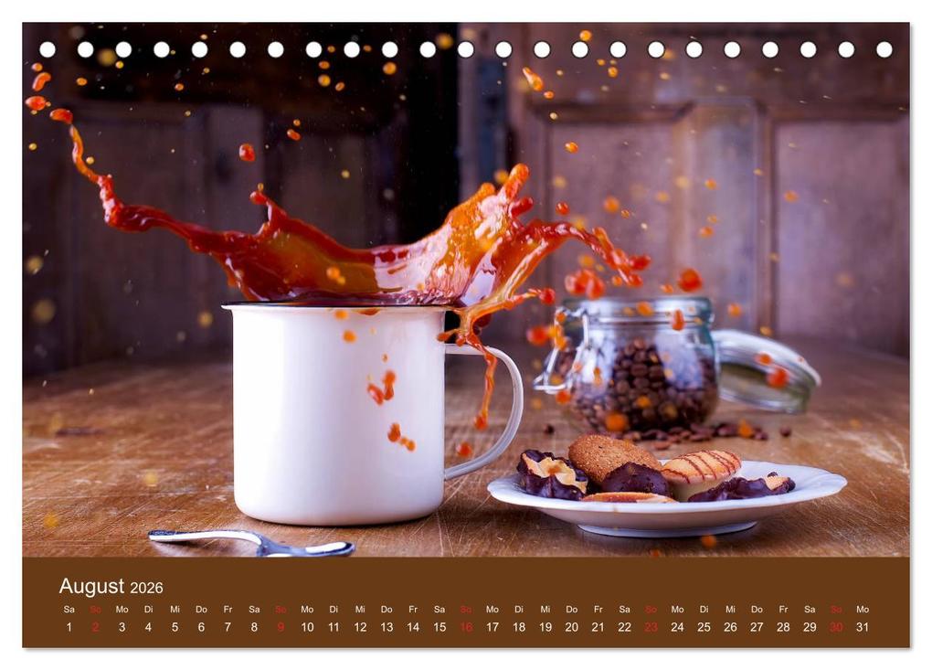 Weitere Ansicht: I Love Coffee - Dein Kaffeekalender für Geniesser des schwarzen Goldes (Tischkalender 2026 DIN A5 quer), CALVENDO Monatskalender | Stefan Widerstein - SteWi.info, Calvendo