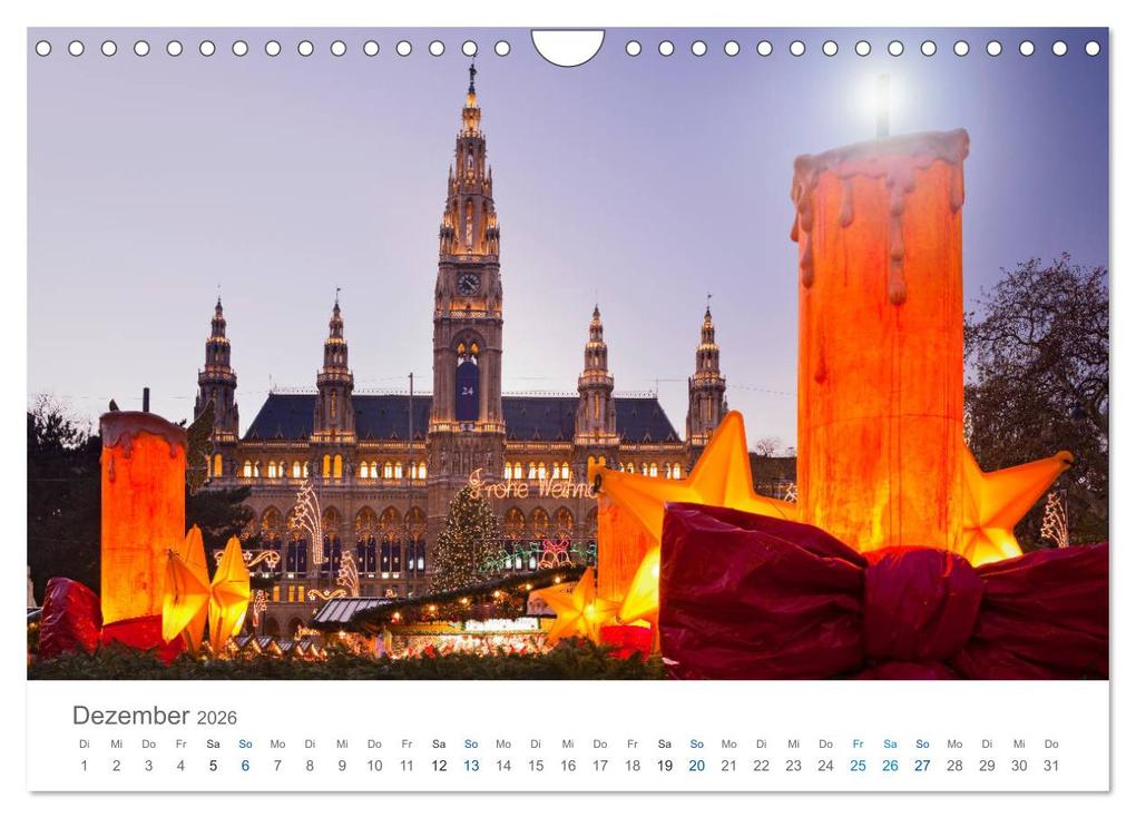 Weitere Ansicht: Traumhaftes Wien 2026 (Wandkalender 2026 DIN A4 quer), CALVENDO Monatskalender | Rainer Mirau, Calvendo