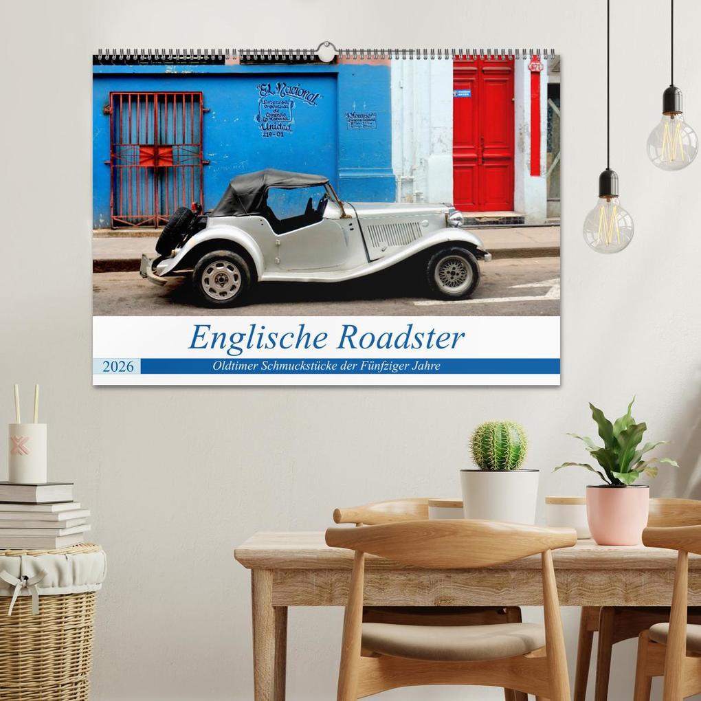Weitere Ansicht: Englische Roadster - Oldtimer Schmuckstücke der Fünfziger Jahre (Wandkalender 2026 DIN A2 quer), CALVENDO Monatskalender | Henning von Löwis of Menar, Calvendo