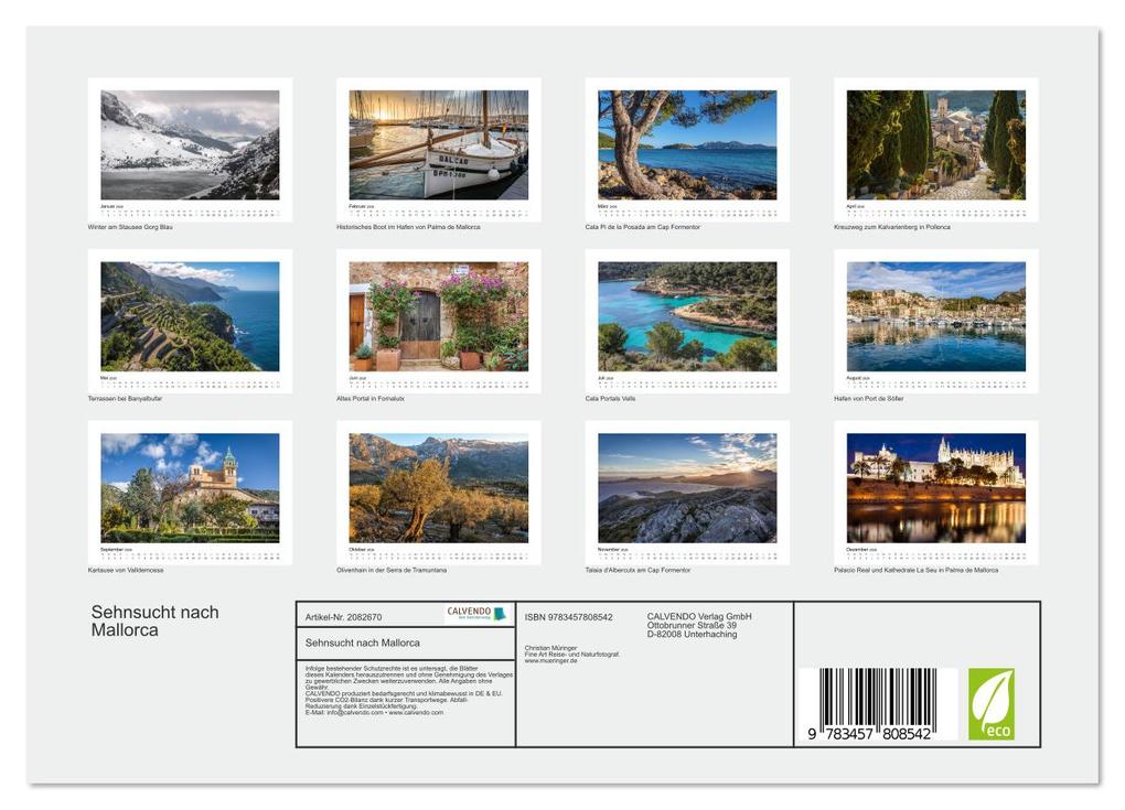 Weitere Ansicht: Sehnsucht nach Mallorca (Wandkalender 2026 DIN A4 quer), CALVENDO Monatskalender | Christian Müringer, Calvendo