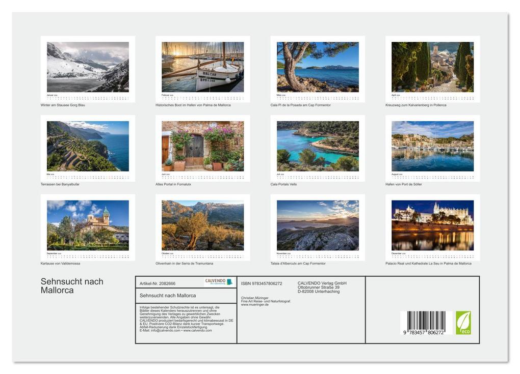 Weitere Ansicht: Sehnsucht nach Mallorca (Wandkalender 2026 DIN A3 quer), CALVENDO Monatskalender | Christian Müringer, Calvendo