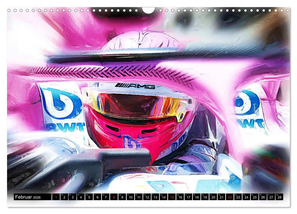 Weitere Ansicht: Vollgas im Monoposto - Digital Arts rund um die Formel 1 von Jean-Louis Glineur (Wandkalender 2026 DIN A3 quer), CALVENDO Monatskalender | Jean-Louis Glineur, Calvendo