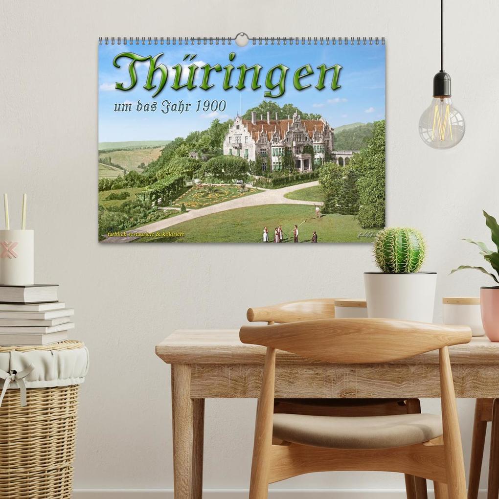 Weitere Ansicht: Thüringen um das Jahr 1900 - Fotos neu restauriert und detailcoloriert. (Wandkalender 2026 DIN A3 quer), CALVENDO Monatskalender | André Tetsch, Calvendo