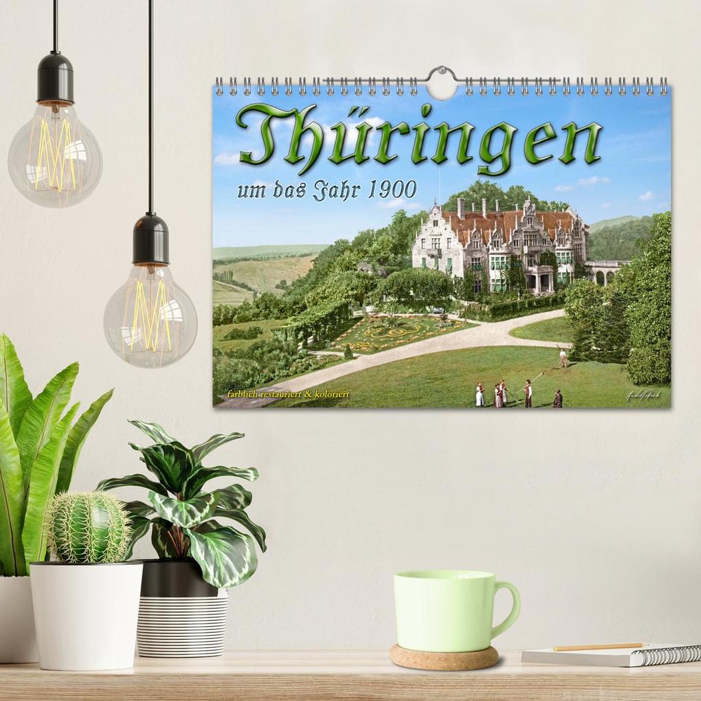 Weitere Ansicht: Thüringen um das Jahr 1900 - Fotos neu restauriert und detailcoloriert. (Wandkalender 2026 DIN A4 quer), CALVENDO Monatskalender | André Tetsch, Calvendo