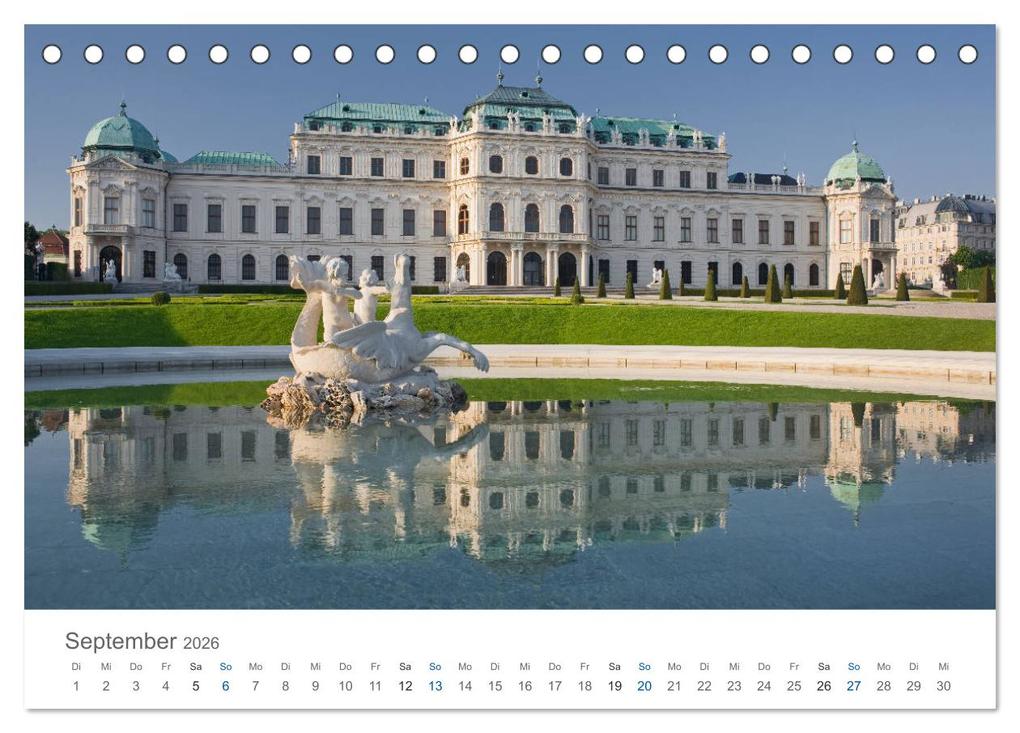 Weitere Ansicht: Traumhaftes Wien 2026 (Tischkalender 2026 DIN A5 quer), CALVENDO Monatskalender | Rainer Mirau, Calvendo