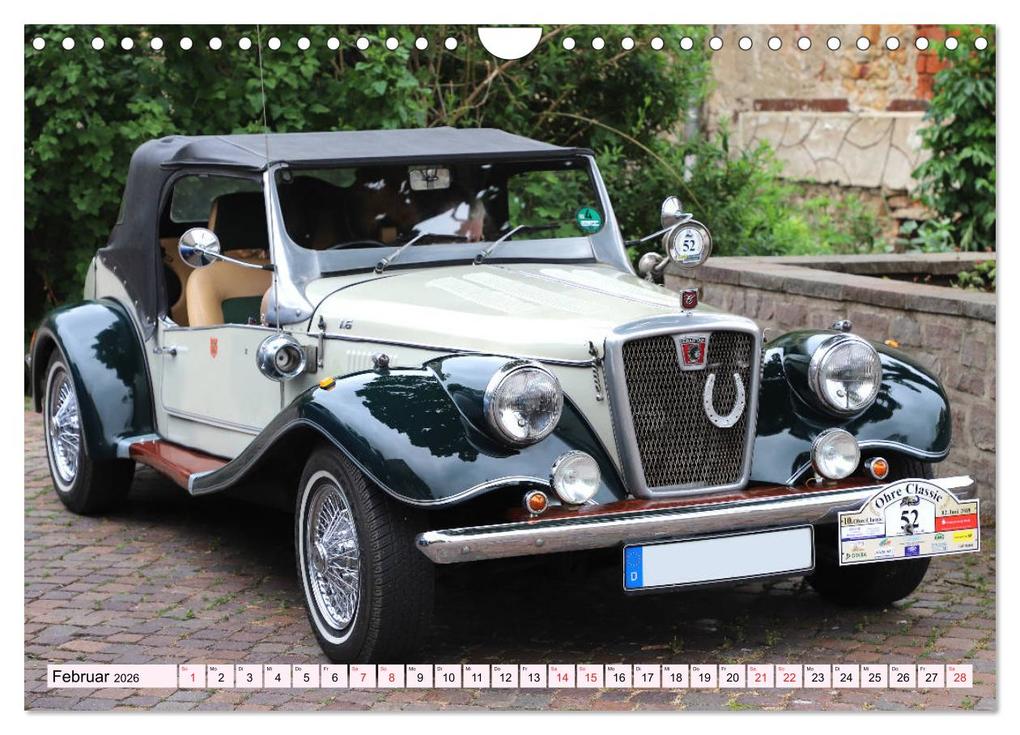 Weitere Ansicht: Ohre Classics - Oldtimer auf der Schlossdomäne in Wolmirstedt (Wandkalender 2026 DIN A4 quer), CALVENDO Monatskalender | Calvendo, Beate Bussenius