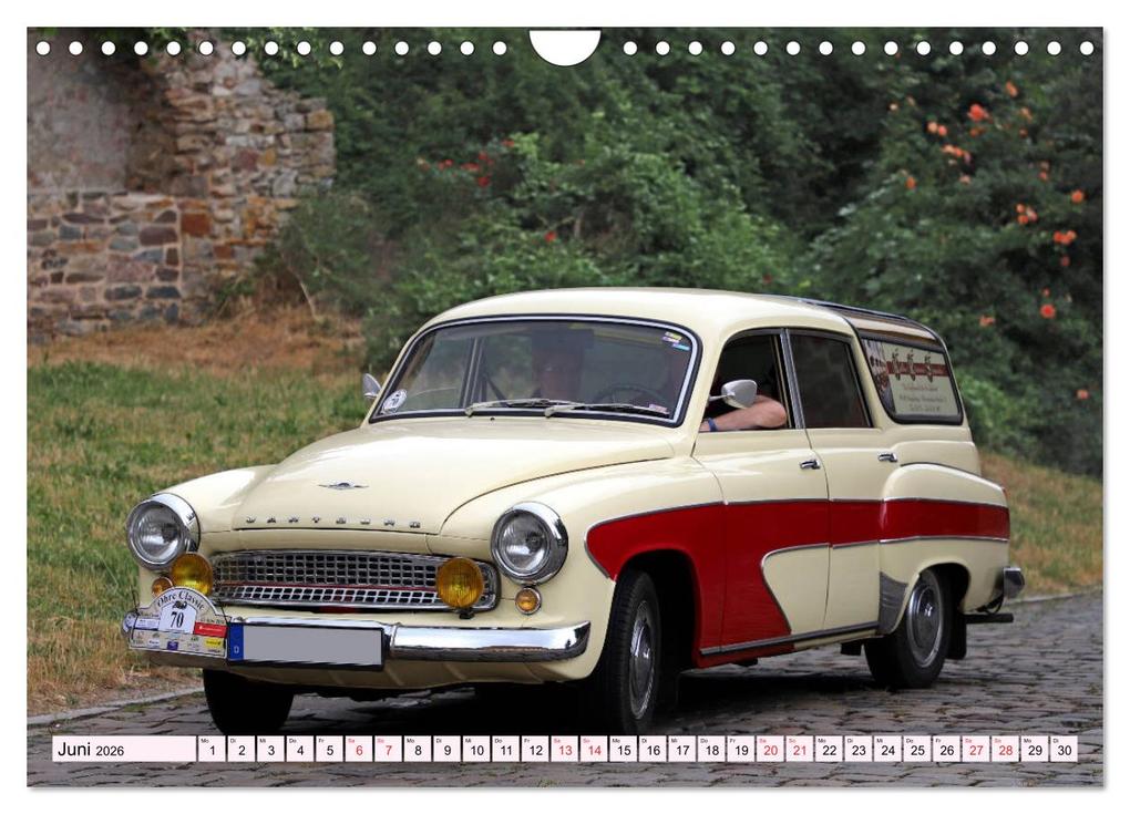 Weitere Ansicht: Ohre Classics - Oldtimer auf der Schlossdomäne in Wolmirstedt (Wandkalender 2026 DIN A4 quer), CALVENDO Monatskalender | Calvendo, Beate Bussenius