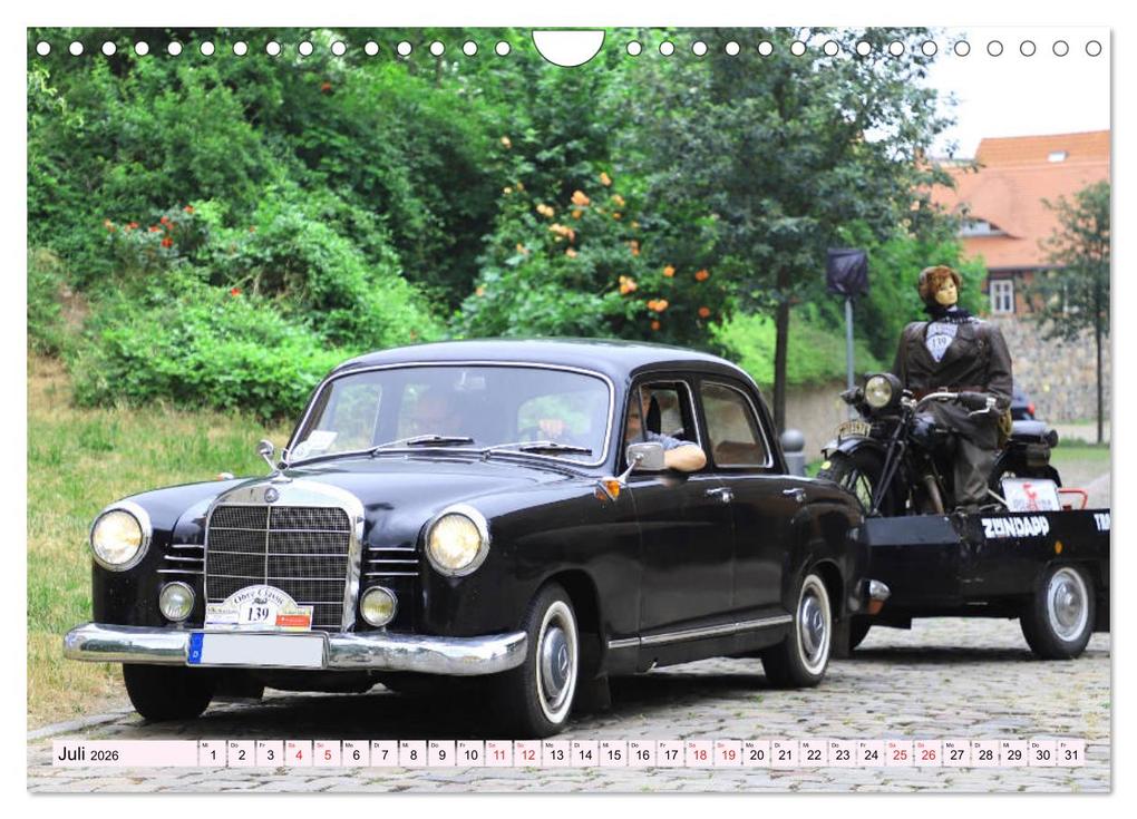 Weitere Ansicht: Ohre Classics - Oldtimer auf der Schlossdomäne in Wolmirstedt (Wandkalender 2026 DIN A4 quer), CALVENDO Monatskalender | Calvendo, Beate Bussenius