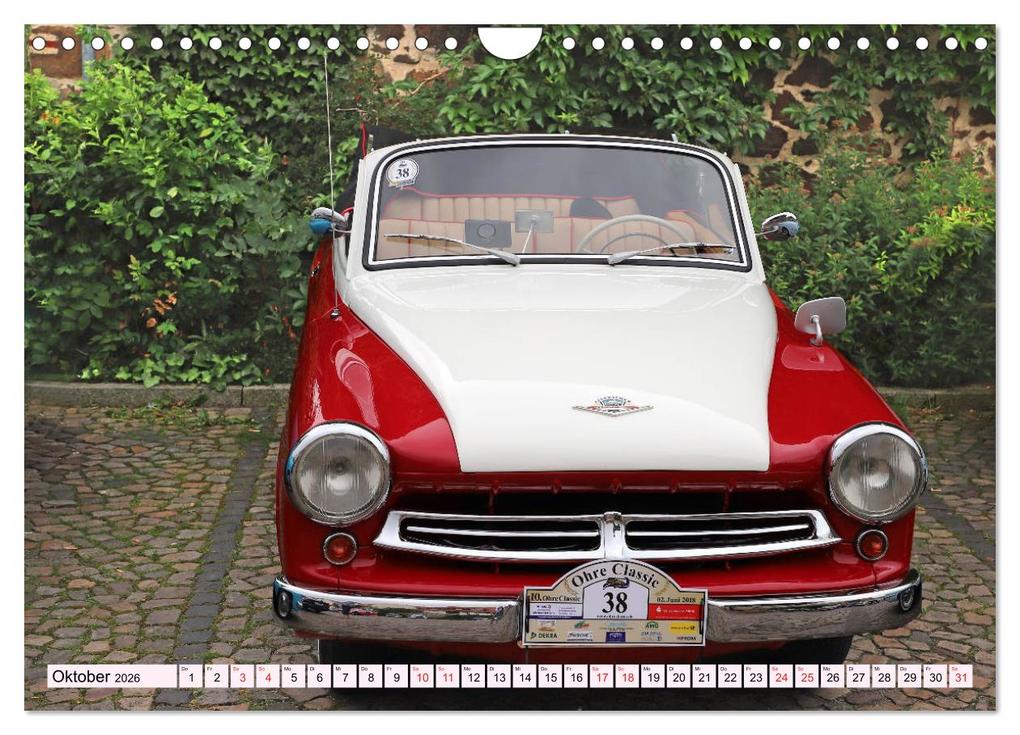 Weitere Ansicht: Ohre Classics - Oldtimer auf der Schlossdomäne in Wolmirstedt (Wandkalender 2026 DIN A4 quer), CALVENDO Monatskalender | Calvendo, Beate Bussenius