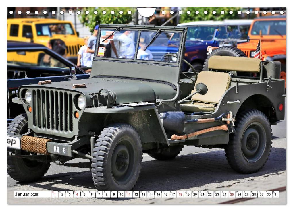 Weitere Ansicht: Willys Jeep im Detail vom Frankfurter Taxifahrer Petrus Bodenstaff (Wandkalender 2026 DIN A4 quer), CALVENDO Monatskalender | Calvendo, Petrus Bodenstaff Karin Vahlberg Ruf