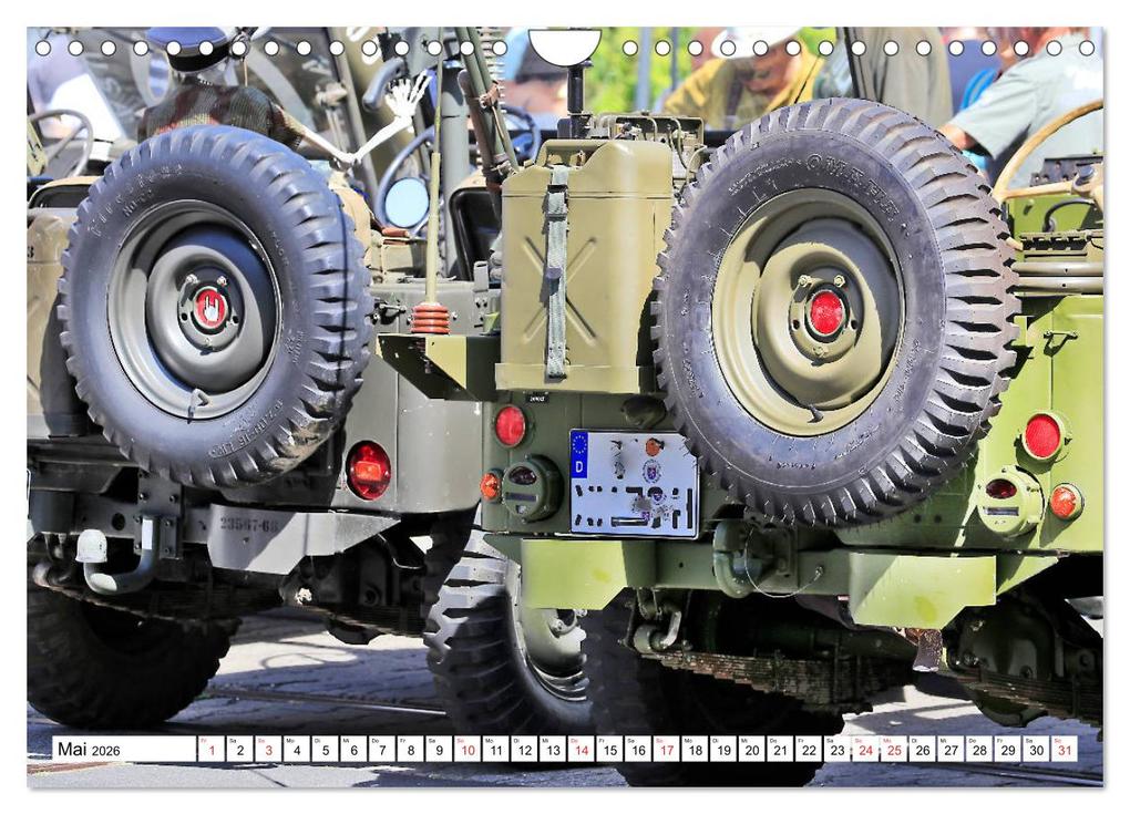 Weitere Ansicht: Willys Jeep im Detail vom Frankfurter Taxifahrer Petrus Bodenstaff (Wandkalender 2026 DIN A4 quer), CALVENDO Monatskalender | Calvendo, Petrus Bodenstaff Karin Vahlberg Ruf