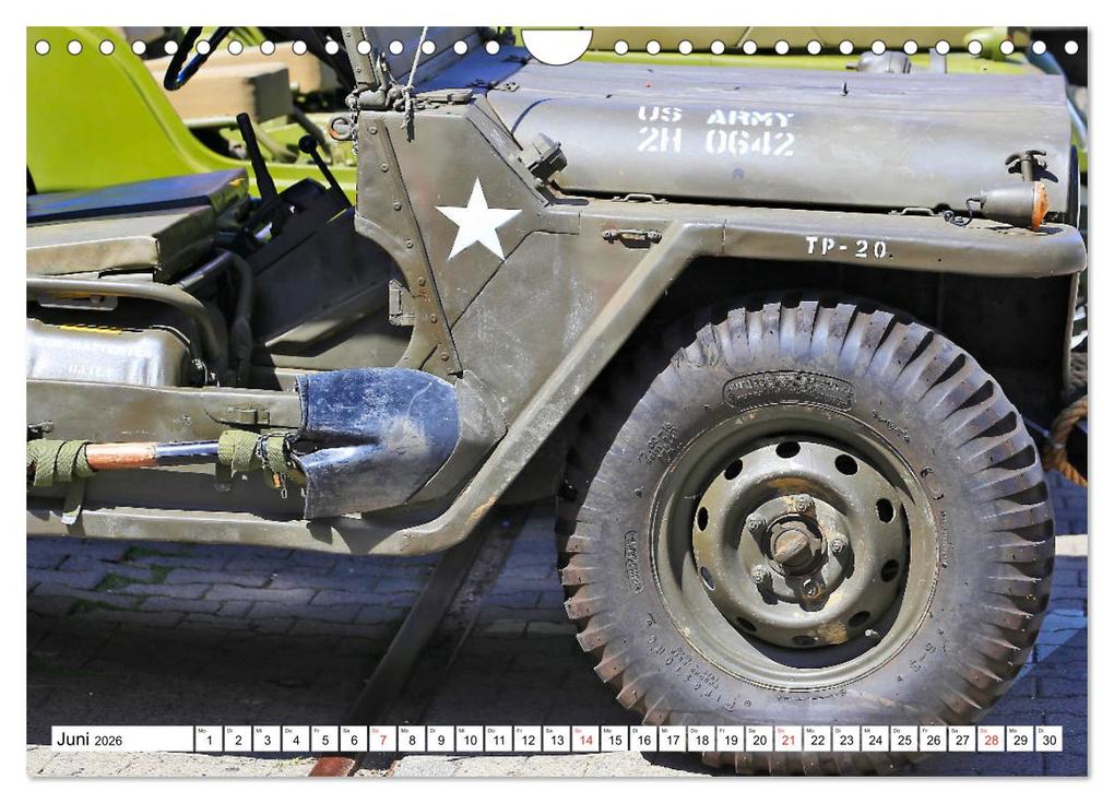 Weitere Ansicht: Willys Jeep im Detail vom Frankfurter Taxifahrer Petrus Bodenstaff (Wandkalender 2026 DIN A4 quer), CALVENDO Monatskalender | Calvendo, Petrus Bodenstaff Karin Vahlberg Ruf